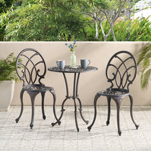 Load image into Gallery viewer, Charleston 3 Pieces Cast Bistro Set - Copper
