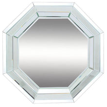 Load image into Gallery viewer, 28" Octagon Glass Framed Accent Mirror - Silver
