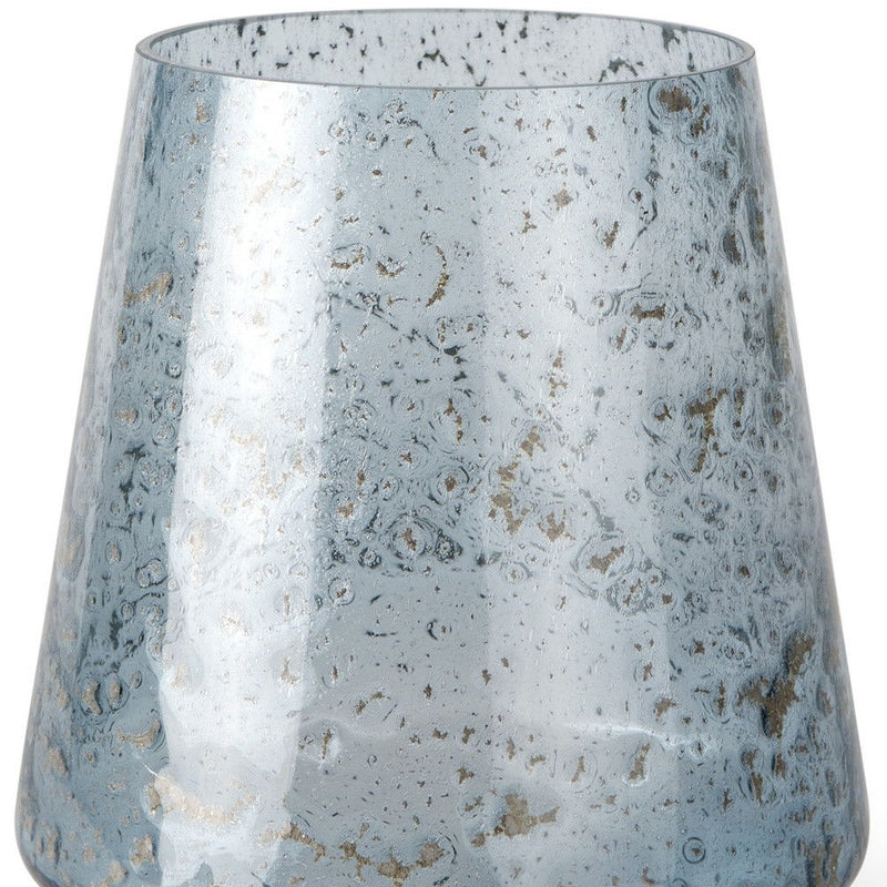 Round Seeded Table Vase - Blue