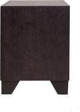 Load image into Gallery viewer, Two Drawers Solid Wood Nightstand - Espresso
