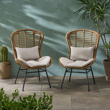 Load image into Gallery viewer, Calypso - Outdoor Chair With Water Resistance Cushion And Iron Frame
