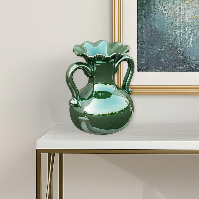 Amphora Table Vase (568855) - Hunter Green