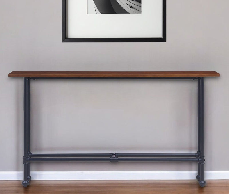 Frame Console Table - Espresso / Black