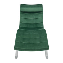 Load image into Gallery viewer, Velvet Lounge Chair - Green And Silver
