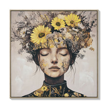 Load image into Gallery viewer, Beauty Posters Beauty Lady Wall Art Floral Canvas Artwork For Living Room - Ginger
