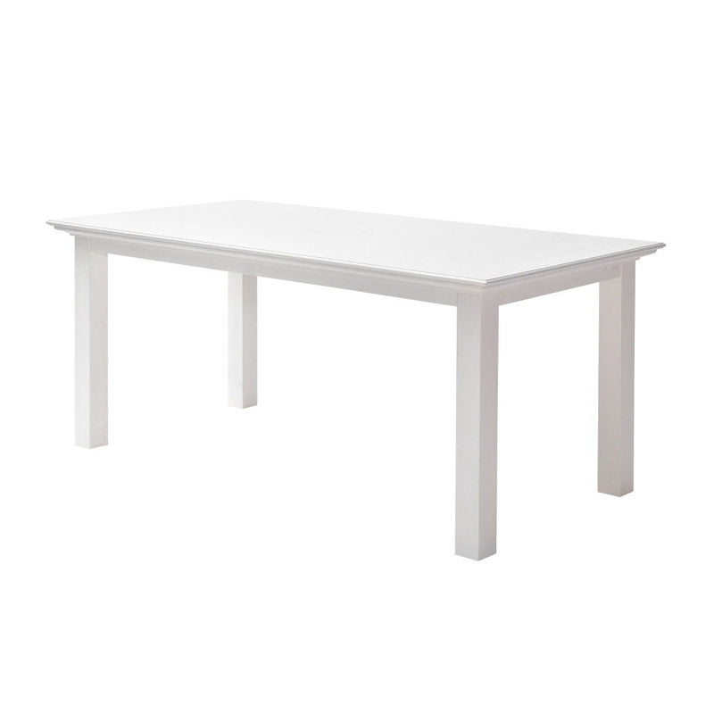 79" Solid Wood Dining Table - White