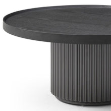 Load image into Gallery viewer, Solid Wood Round Pedestal Coffee Table - Dark Gray
