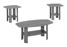 Load image into Gallery viewer, 36" Coffee Table With Shelf (Set of 3) - Gray
