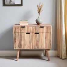 Load image into Gallery viewer, Stylish Style 2 Drawer 2 Door Cabinet, Mango Wood - Natural
