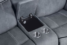 Load image into Gallery viewer, Zubaida - Two Tone Recliner Loveseat With USB Port Console
