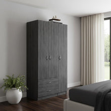 Load image into Gallery viewer, Grainy Oak Two Drawer Combo Dresser - Gray
