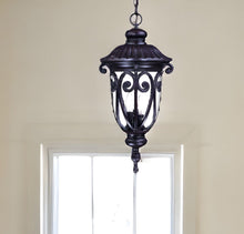 Load image into Gallery viewer, Naples 3-Light Marbelized Hanging Light - Mahogany
