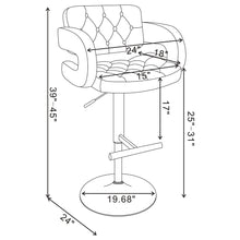 Load image into Gallery viewer, Adjustable Bar Stool With Upholstery
