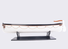 Load image into Gallery viewer, Hand Painted RMS Titanic Lifeboat No.7 Model Boat - Brown / White
