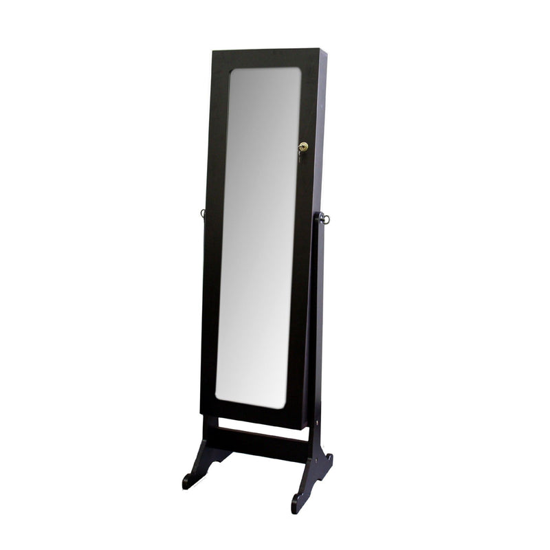 Rectangle Cheval Standing Mirror - Brown