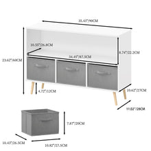 Load image into Gallery viewer, Bookcase With Collapsible Drawers, Book Display Organizer
