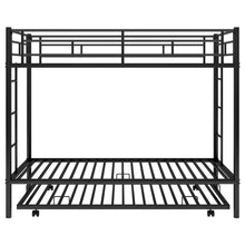 Load image into Gallery viewer, Twin over Twin Bunk Bed with Trundle, Black(OLD SKU:MF192387AAB)
