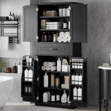 Load image into Gallery viewer, Bathroom Storage Cabinet With Multifunctional Storage Space, Drawer With Slide Rails, Adjustable Shelf
