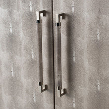 Load image into Gallery viewer, Cabinet - Silver - Faux Leather
