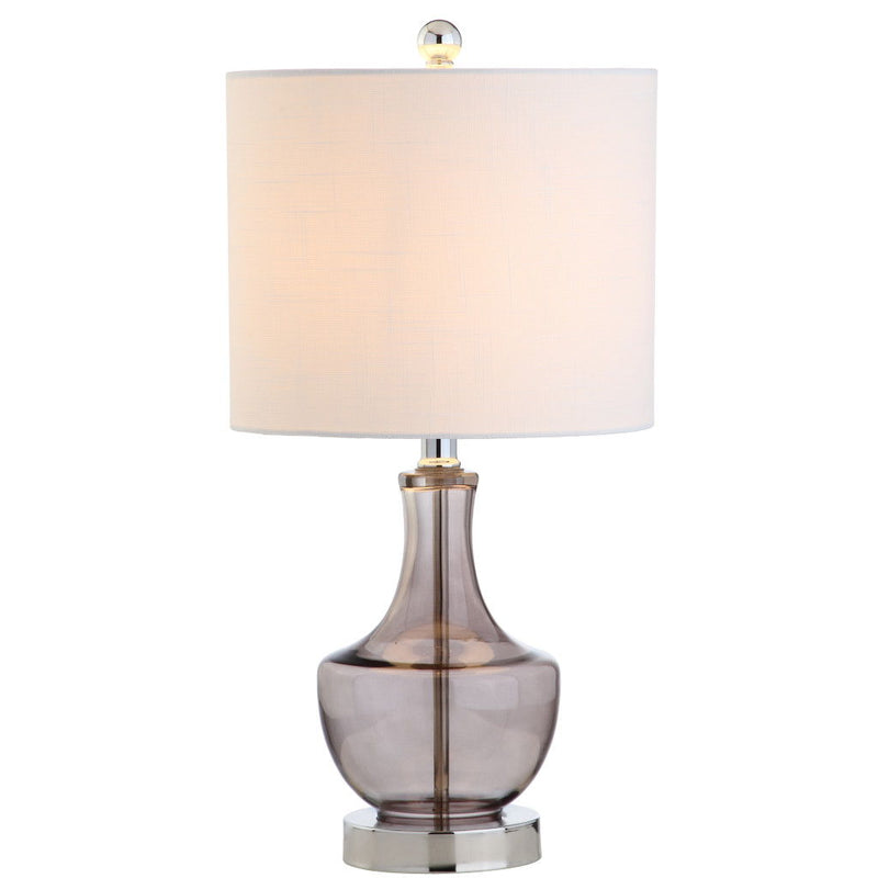 20" Table Lamp With Drum Shade - Gray