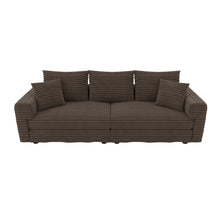 Load image into Gallery viewer, 4 Seat Sofa, Modern Comfy Upholstered Sofa Cloud Couch, Deep Seat Couches With Soft Pillows
