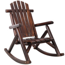 Load image into Gallery viewer, Durable Wooden Porch Rocker, Fir Log Rocking Chair
