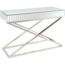 Load image into Gallery viewer, 47" Mirrored Glass Console Table - Silver
