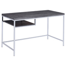 Load image into Gallery viewer, Rectangular Writing Desk, Compact Size For Home Office - Gray
