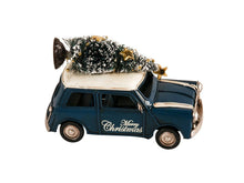 Load image into Gallery viewer, c19060s Mini Cooper Christmas Sculpture - Blue
