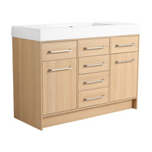 Load image into Gallery viewer, Freestanding Bathroom Vanity With Resin Sink, Soft-Closing Doors And Drawers

