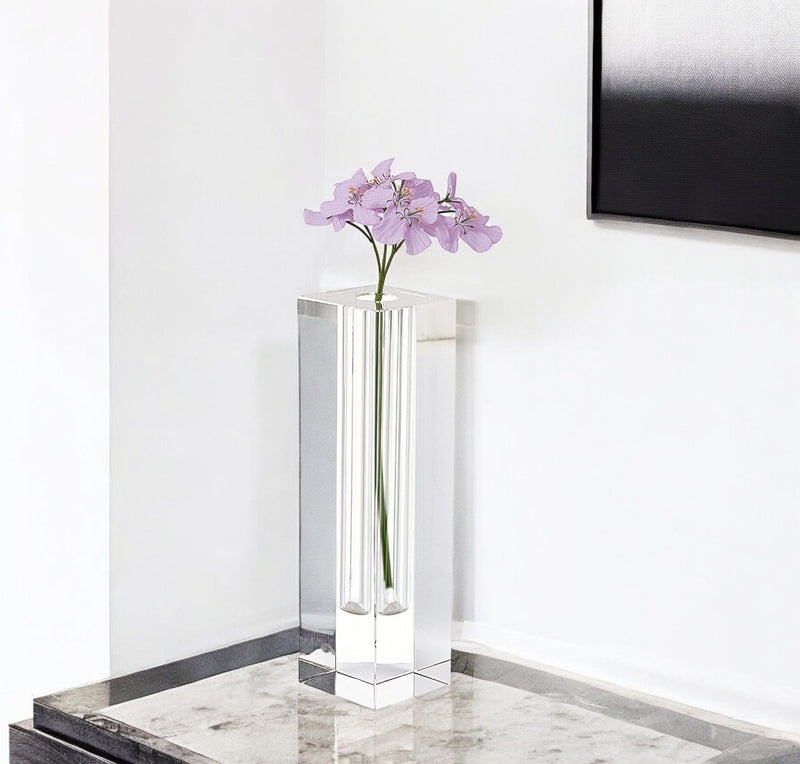Square Free Table Vase - Clear
