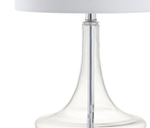Load image into Gallery viewer, 26" Novelty Table Lamps With Drum Shades (Set of 2) - Clear
