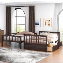 Load image into Gallery viewer, Bunk Bed With Drawers, Convertible Design
