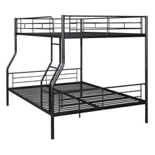 Load image into Gallery viewer, Full XL Over Queen Metal Bunk Bed, Black
