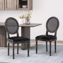 Load image into Gallery viewer, French Country Dining Chair With Cane Backrest (Set of 2)

