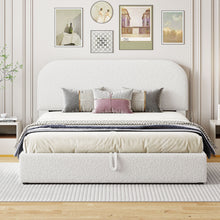 Load image into Gallery viewer, Upholstered Platform Bed With Hydraulic Storage System
