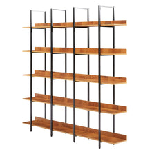 Load image into Gallery viewer, Vintage Industrial 5 Tier Open Bookcase
