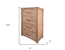 Load image into Gallery viewer, Solid Wood 4 Drawer Chest - Natural
