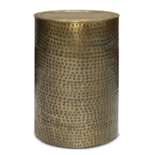 Load image into Gallery viewer, Corbin - Hammered Metal Side Table
