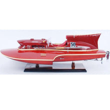 Load image into Gallery viewer, Hand Painted Model Boat (624224) - Red
