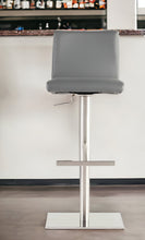 Load image into Gallery viewer, Steel Swivel Low Back Bar Height Bar Chair - Gray / Silver
