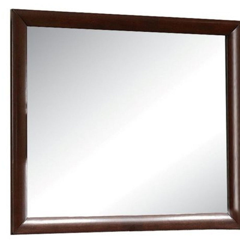 35" Framed Mounted Dresser Mirror - Espresso