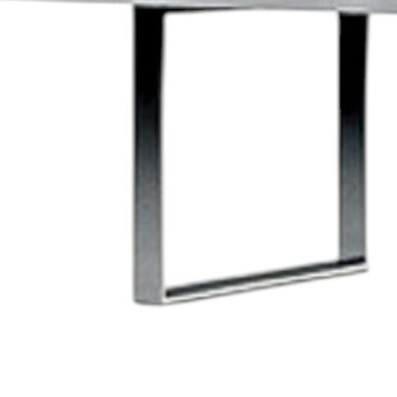 Three Tier Etagere Bookcase (555012) - White / Silver