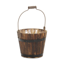 Load image into Gallery viewer, Round Bucket Planter - Brown
