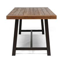 Load image into Gallery viewer, Equilibrium - Outdoor Dining Table With Wooden Frame And Slat Top

