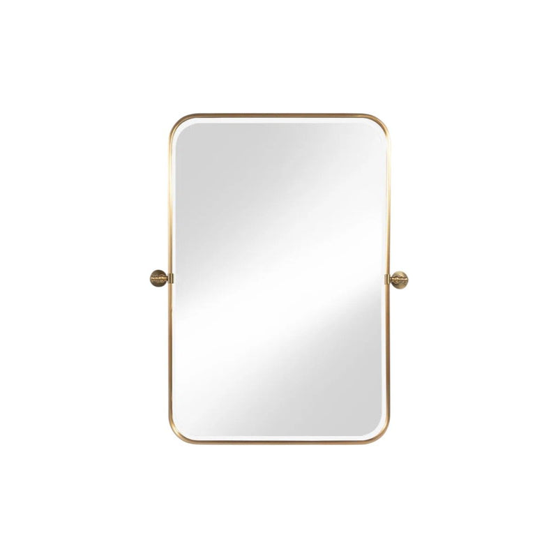 36" Metal Framed Bathroom Vanity Mirror - Gold