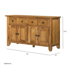 Load image into Gallery viewer, Farmhouse Cabinet Natural Wood
