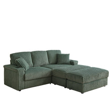 Load image into Gallery viewer, 3 Seater Sofa With 2 Ottomans For Living Room
