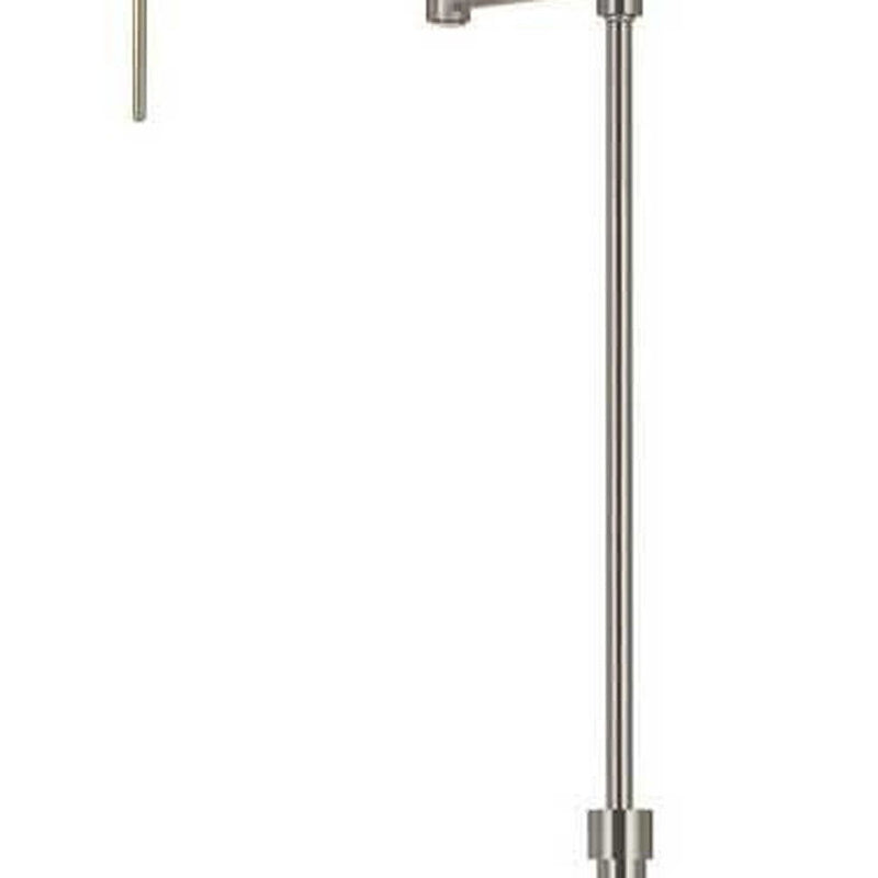 Adjustable Swing Arm Floor Lamp - Nickel