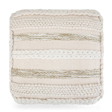 Load image into Gallery viewer, Sommer - Handcrafted Square Pouf
